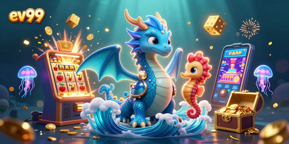 Experience excitement with ev99 casino games featuring a vibrant 3D dragon and jackpot effects.