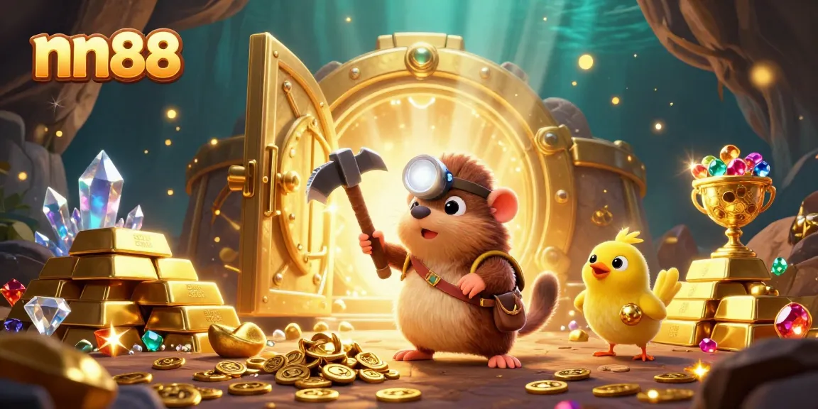 Discover an exciting gambling adventure with nn88 featuring a treasure hunter mole in a vibrant casino