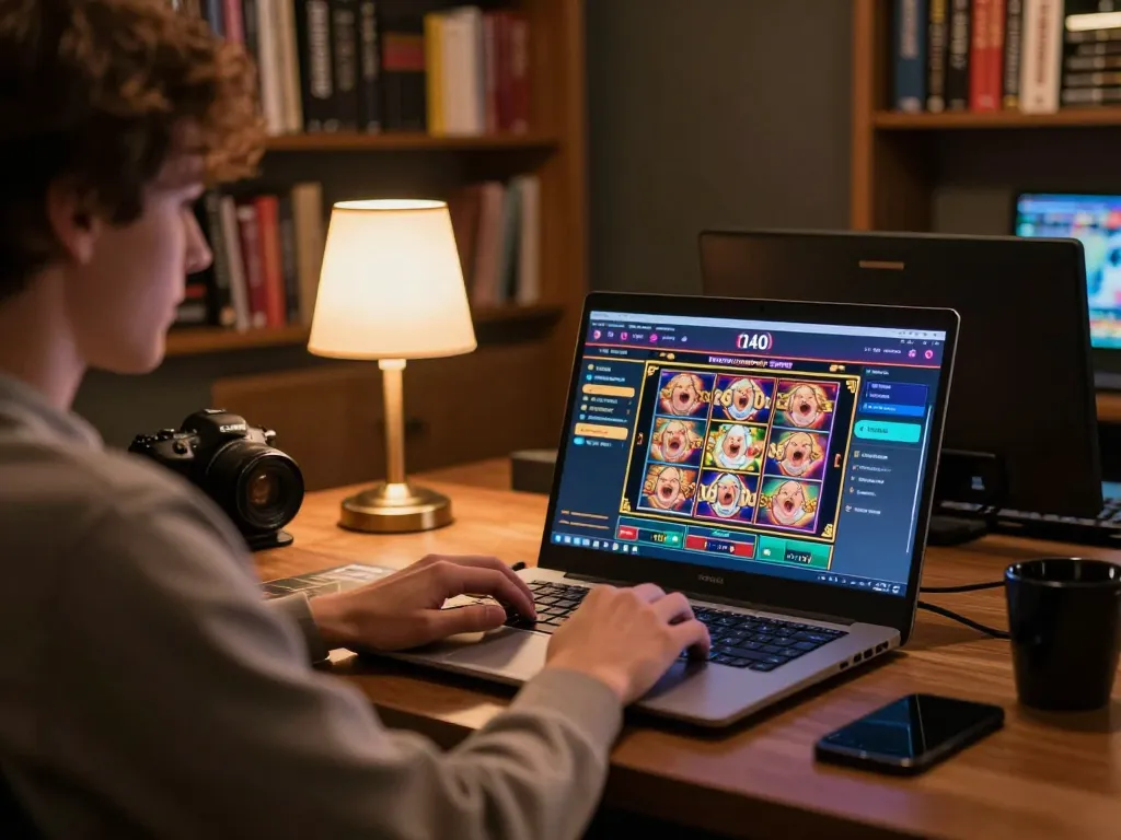 Engaging online gameplay through https://ae888a.ru.com/ showcasing dynamic slot game interface with cozy home setting