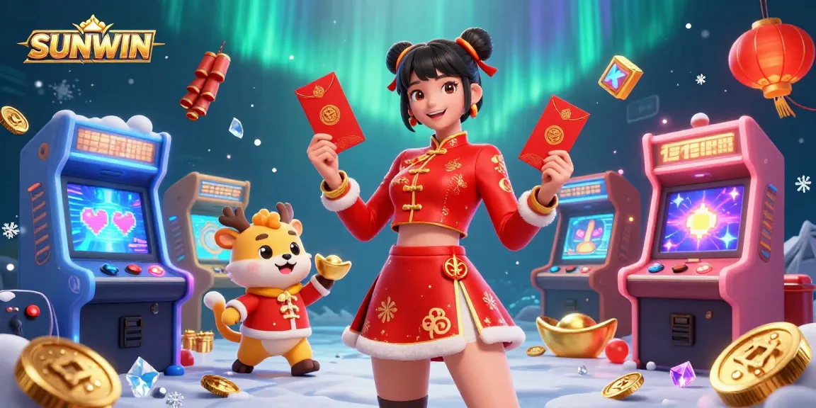 SUNWIN offers an exciting online gaming experience with colorful characters and vibrant casino elements.
