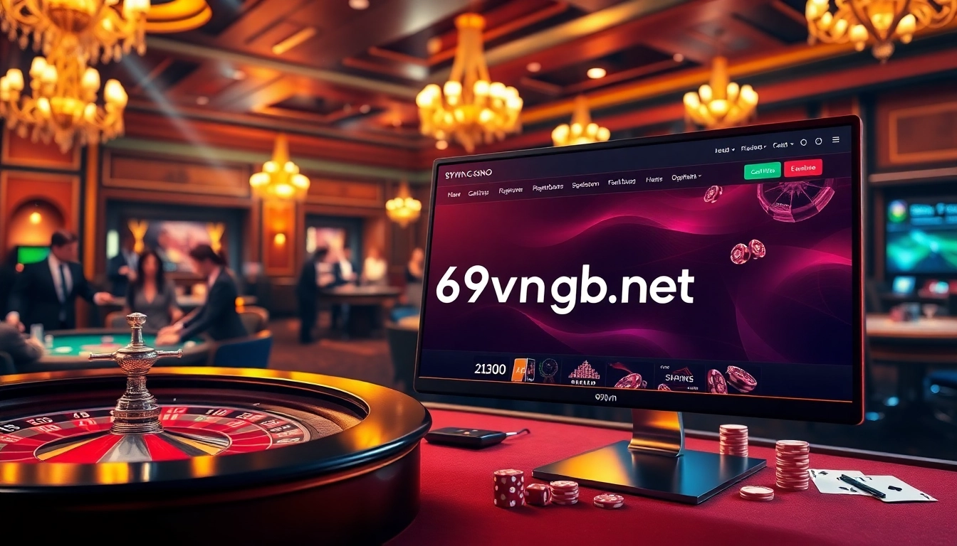 Experience thrilling gaming and winning opportunities at 69vn.gb.net with vibrant casino visuals.
