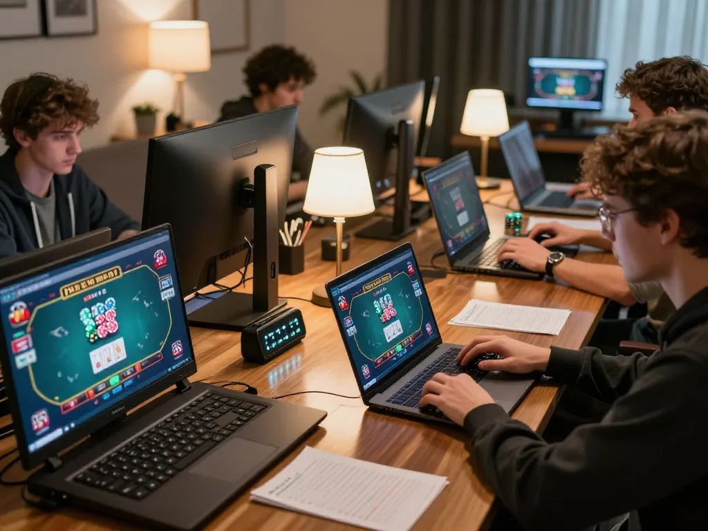 Players exploring strategic gameplay in an online poker tournament centered on alc88 platform.
