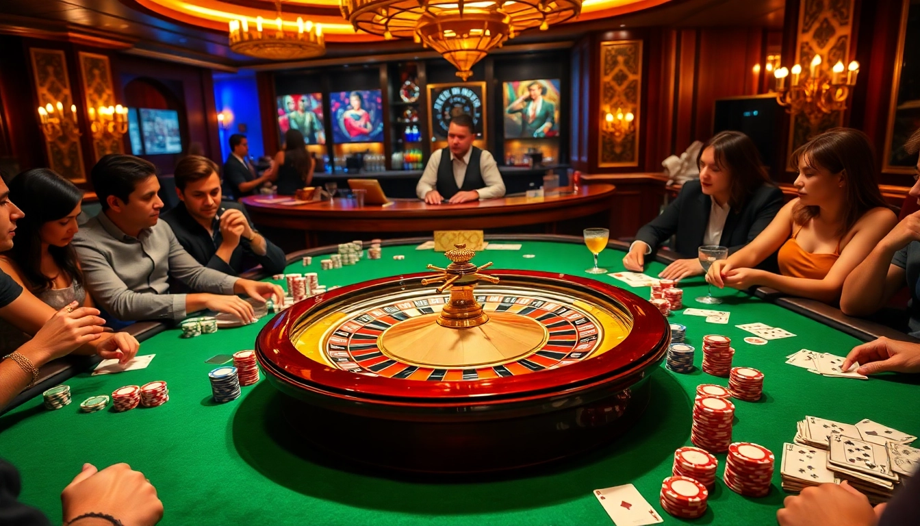 Experience the thrill of gambling with ee jl33 surrounded by vibrant casino action.