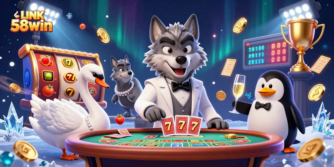 Experience the thrill of LINK 58win with premium slots and jackpot excitement in this vibrant scene.