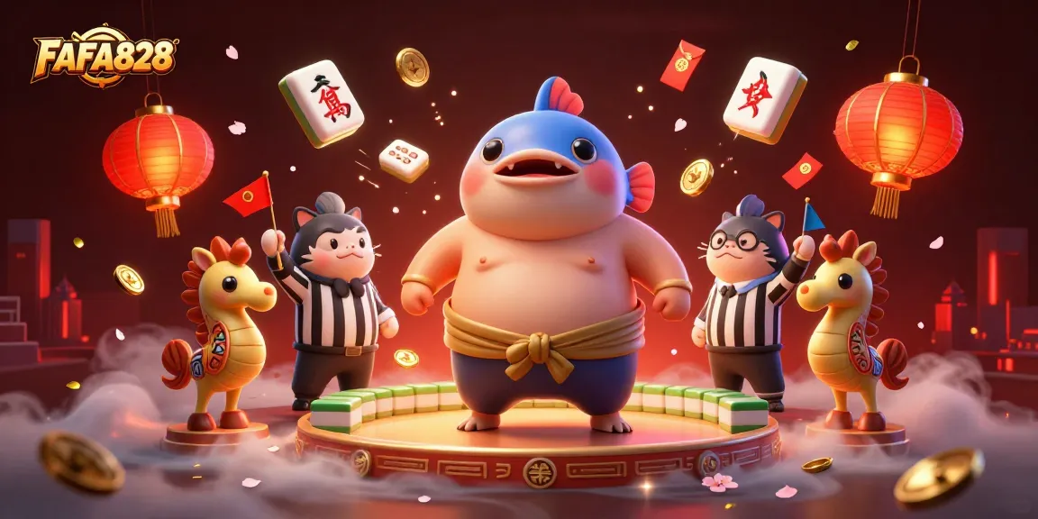 Play engaging casino games with FAFA828 in a vibrant underwater scene featuring exciting gaming elements.