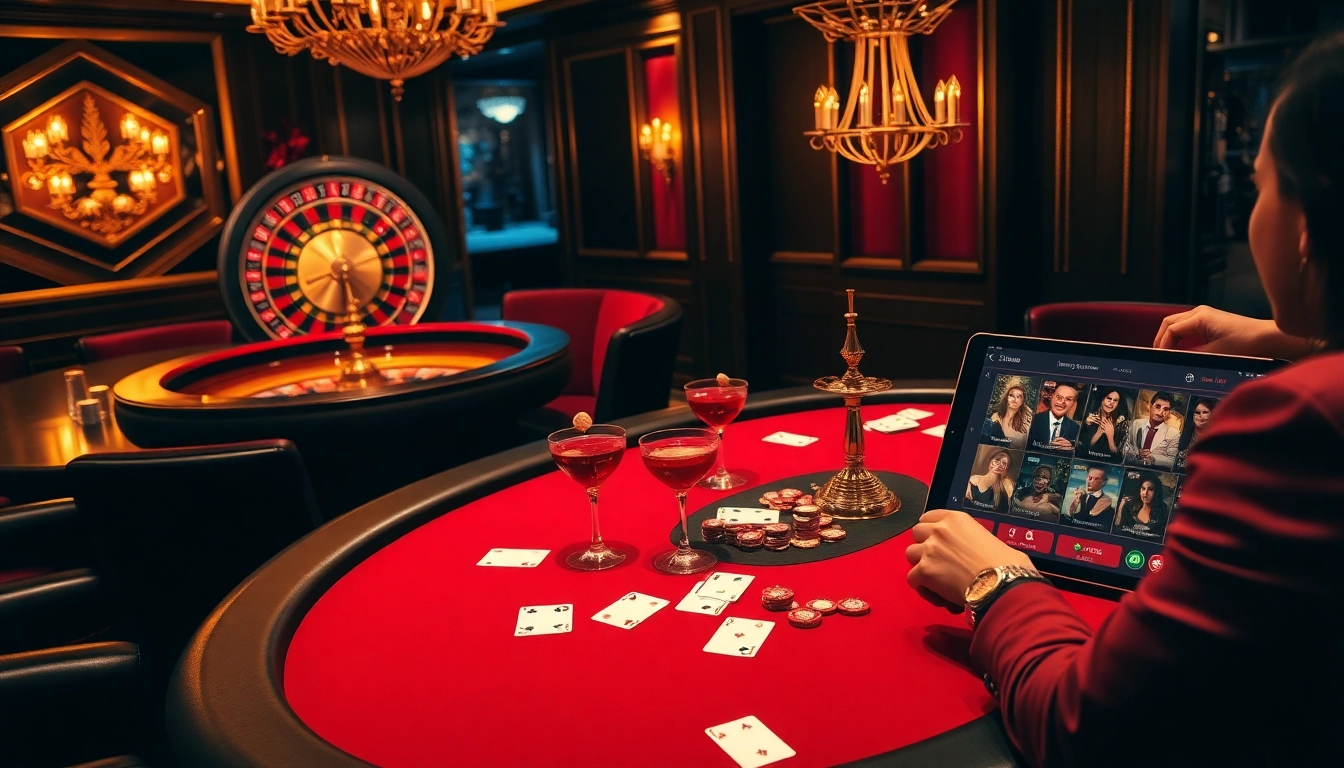 Experience the excitement of casino gaming with link vào luck8 at a vibrant poker table.