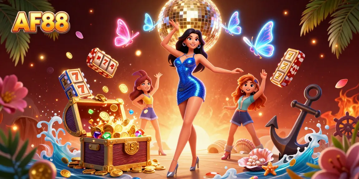 Experience thrilling gameplay at AF88 with vibrant casino elements and dynamic 3D graphics.