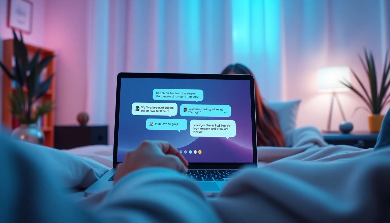 Engaging user experience with a lifelike sex chat AI in a cozy digital space