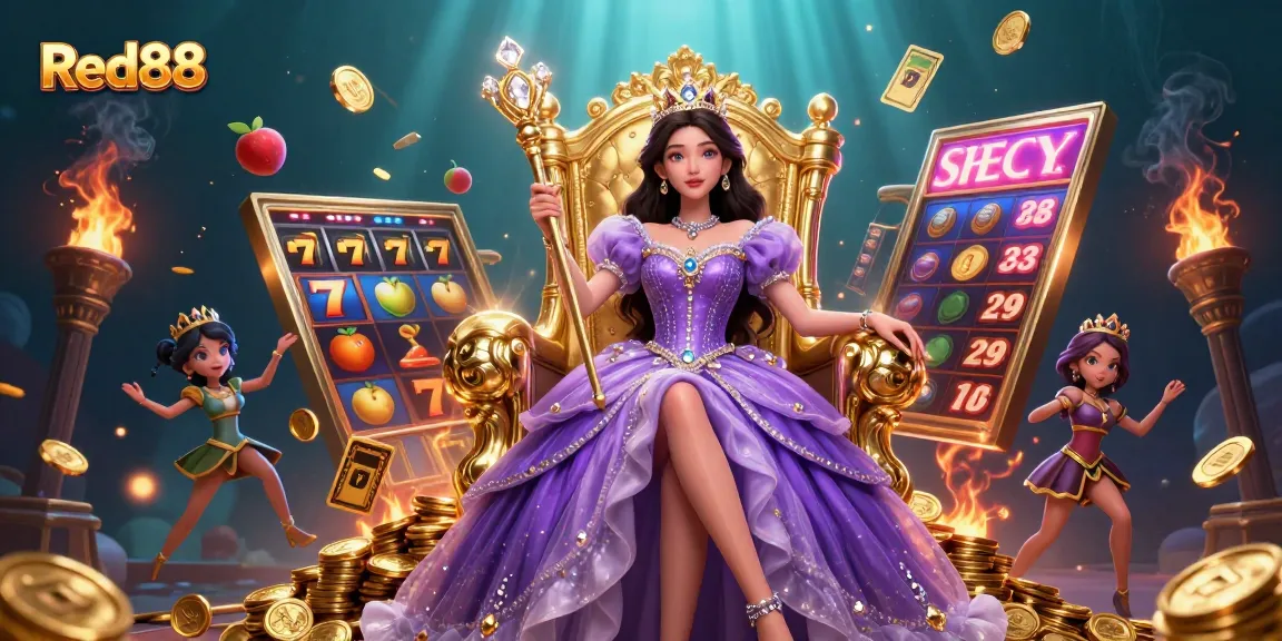 Experience the thrill of winning at Red88 with dynamic slot elements and a regal atmosphere.