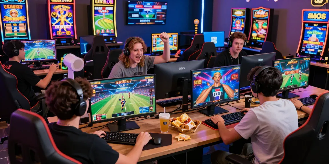 Exciting gaming scene with players engaged in link HELLO88 activities across diverse online platforms, showcasing vibrant community and gaming atmosphere.