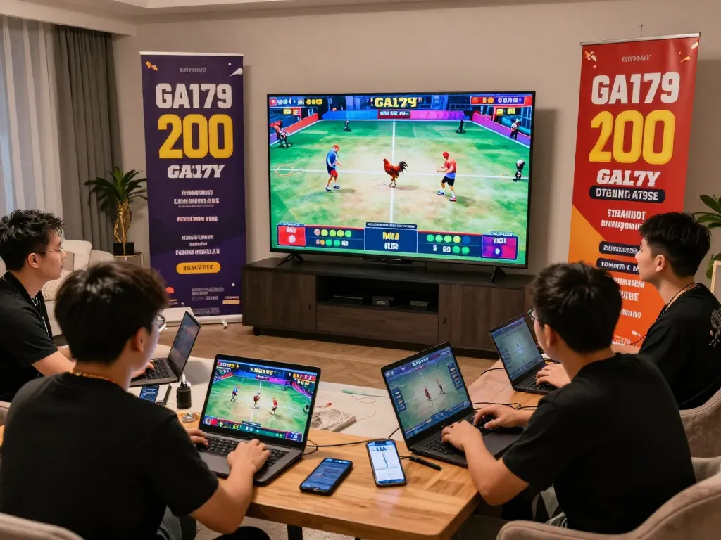 Exciting live betting scene on https://ga179.press/ with players engaged in chicken fighting, showcasing modern gaming dynamics.