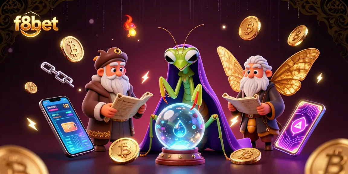 Engage with f8bet's vibrant casino experience featuring a fortune teller and mystical elements.