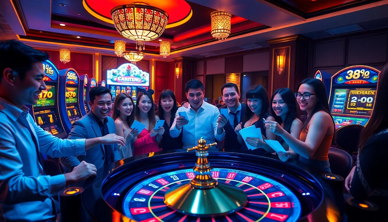 Experience thrilling gameplay at 888p đăng ký with vibrant casino tables and excited players.