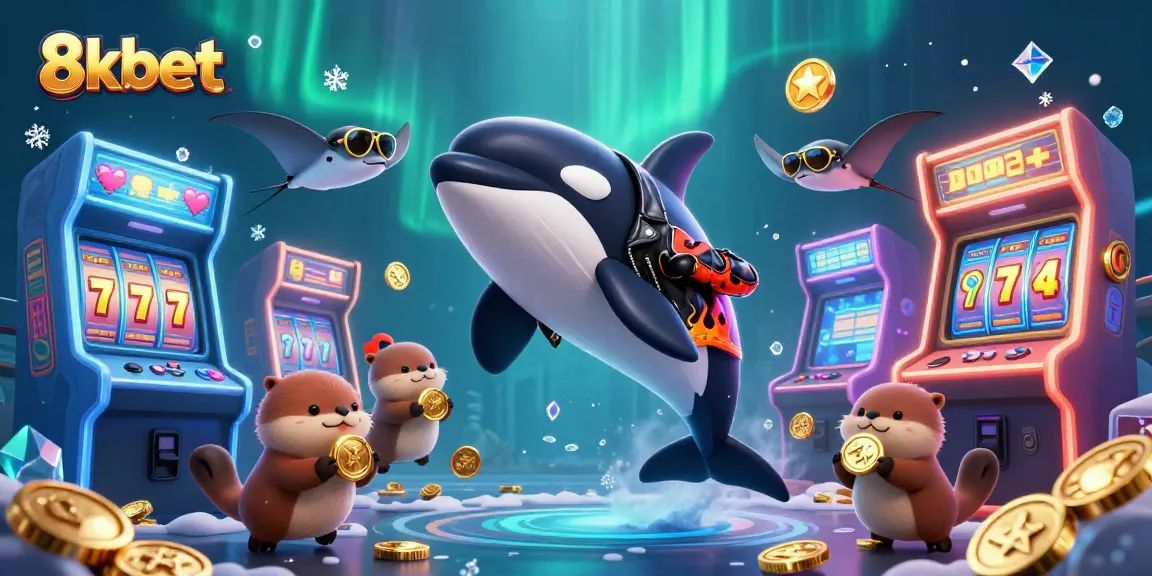 Engage with thrilling 8xbet slot games featuring vibrant characters, coins, and arcade-inspired backgrounds.