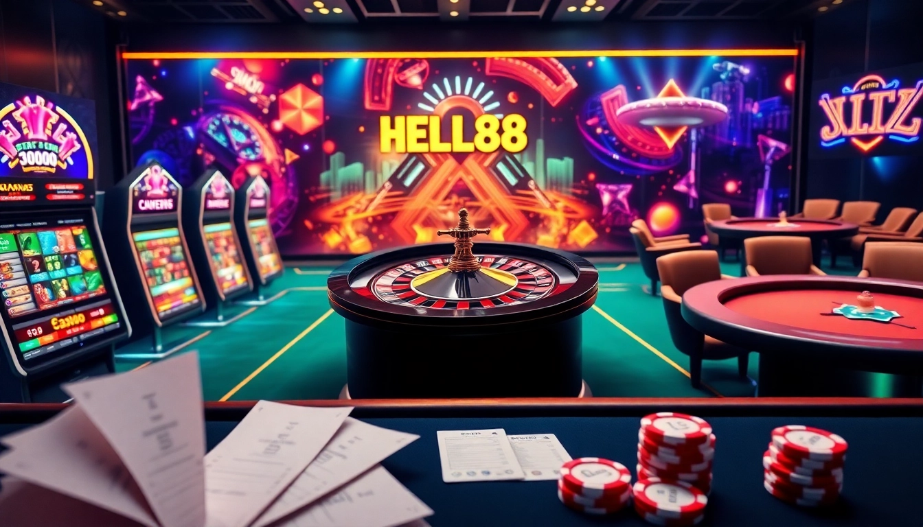 Experience the vibrant world of online gambling on trang chủ hello88 with stunning casino visuals.