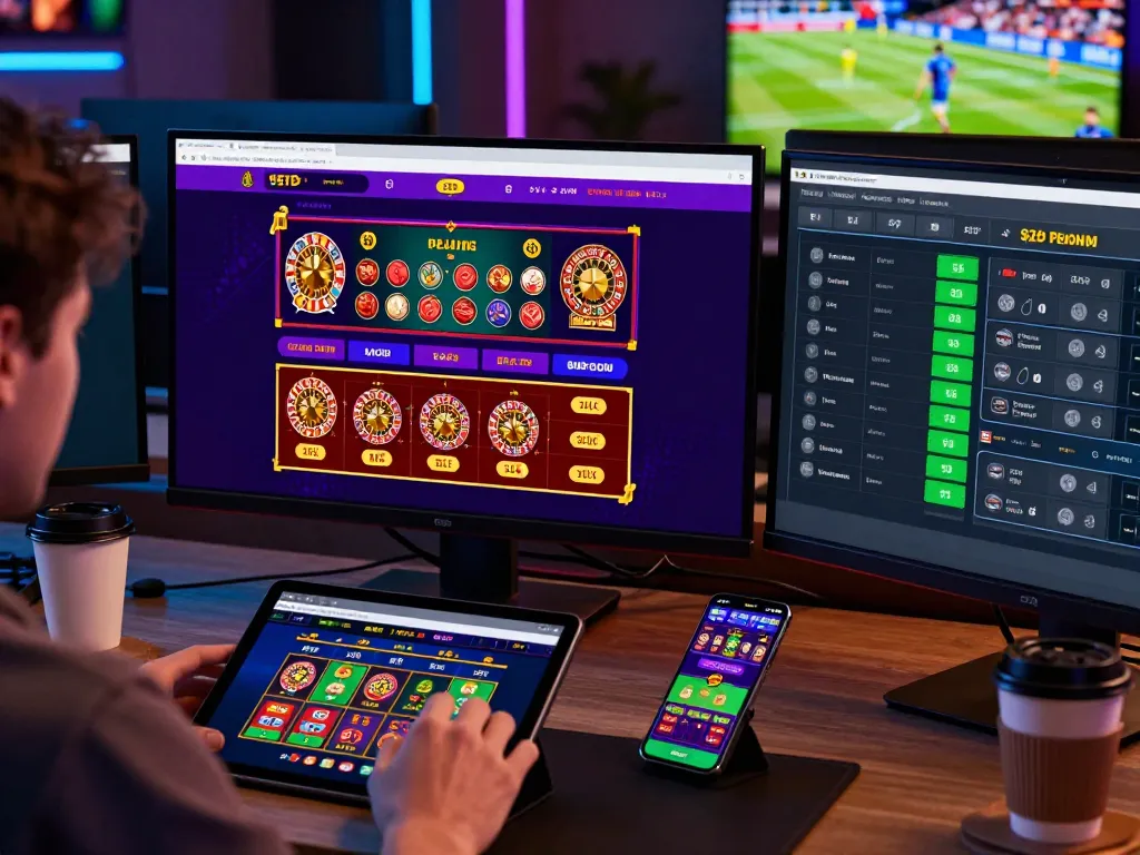 Fabet platform showing online sports betting interface with user engaged in dynamic gaming setup