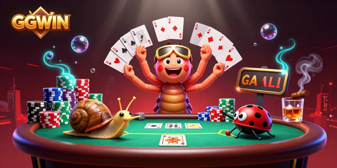 Experience thrilling gaming at GGWIN with colorful poker elements and energetic characters.