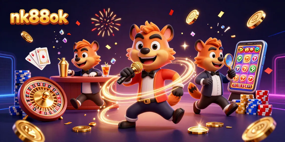 Experience the excitement of nk88ok's casino with hyenas as bartenders and comedians