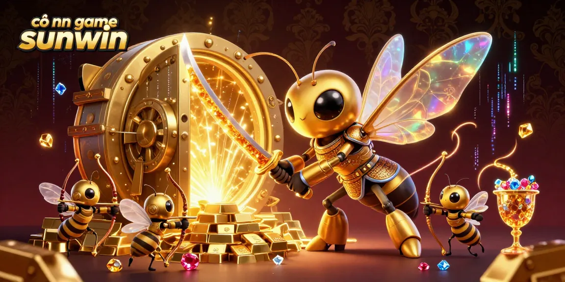 Engage with the cổng game sunwin as a giant golden hornet offers thrilling gaming excitement amidst treasures.