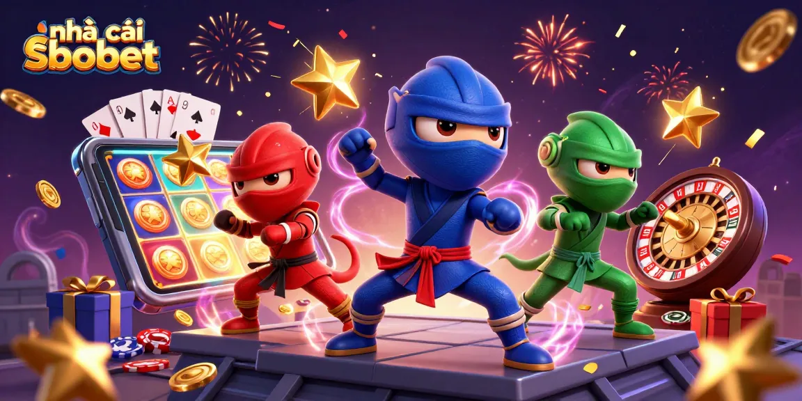 Engage with nhà cái sbobet as chameleon ninjas showcase skills amidst vibrant gaming elements, revealing thrilling opportunities.