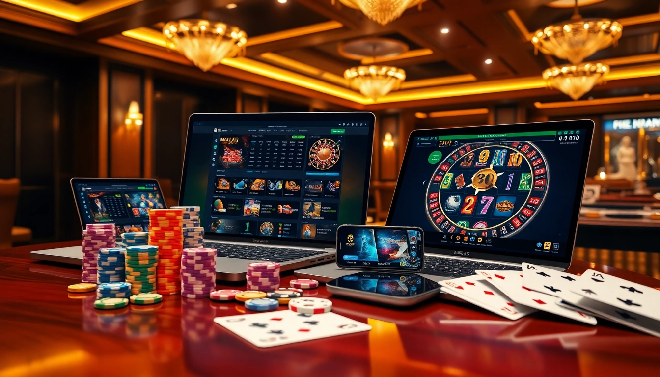 HM88 BET professional gambler placing strategic bets with poker chips and online casino interface