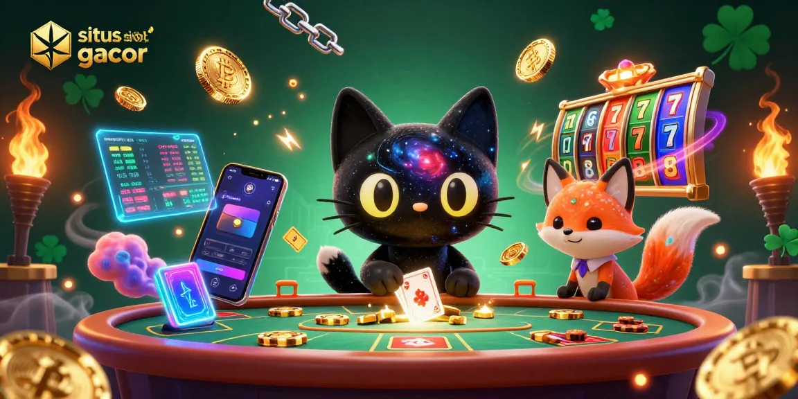 Experience the fun of situs slot gacor with vibrant slot reels and a mesmerizing cosmic atmosphere.