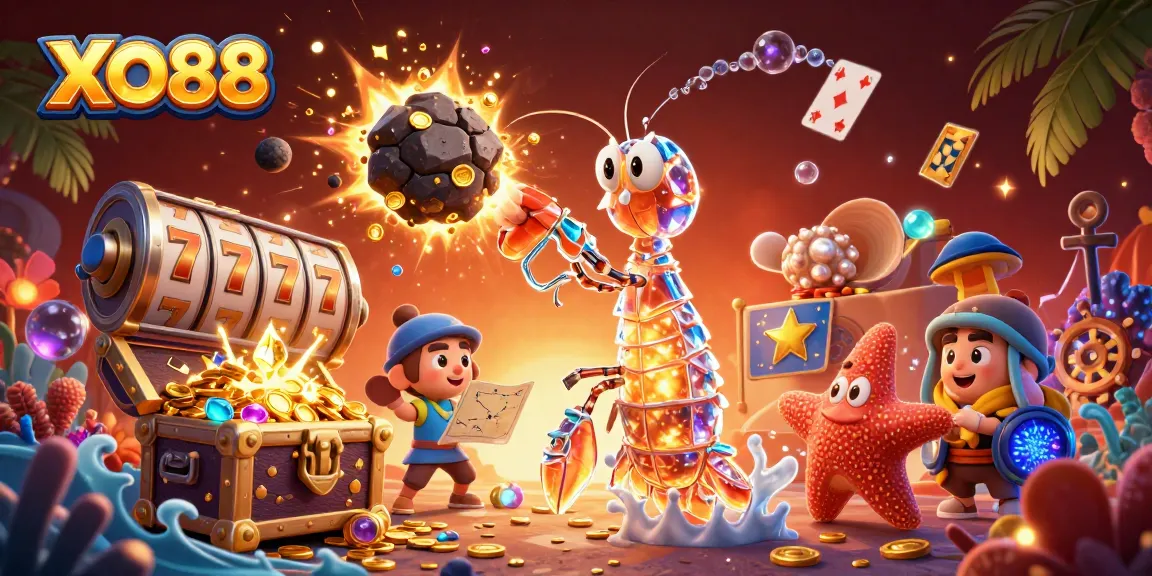 Engage with XO88 and experience thrilling online slot adventures amidst vibrant underwater treasures.