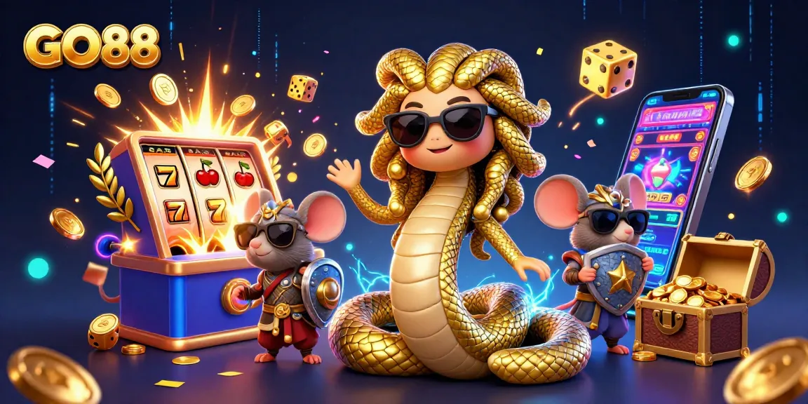 Engage with GO88's vibrant casino gaming experience featuring fun characters and exciting jackpots.