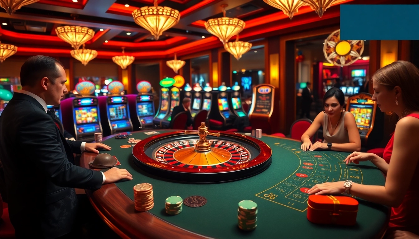 Experience the thrill of DA88 with professional gamblers at a vibrant casino table.