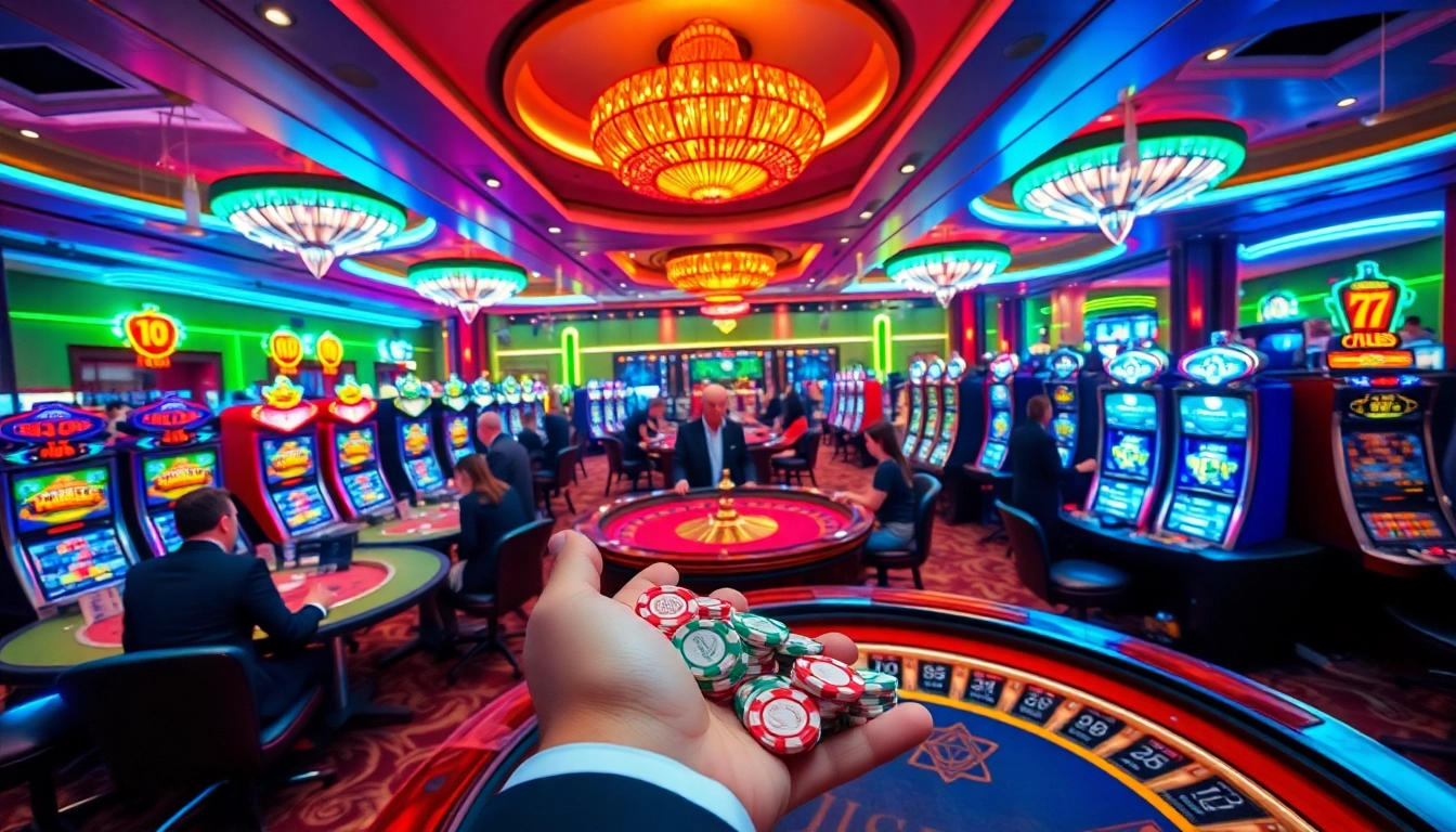Players enjoying a thrilling session at 789club casino, placing bets on roulette and slots.