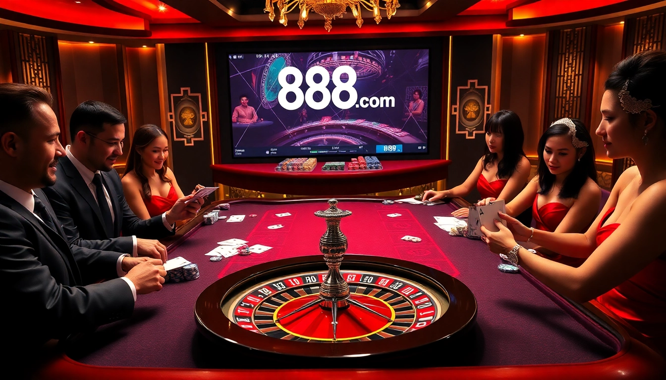 Players enjoying an exciting gaming experience at 888neww8.com casino.