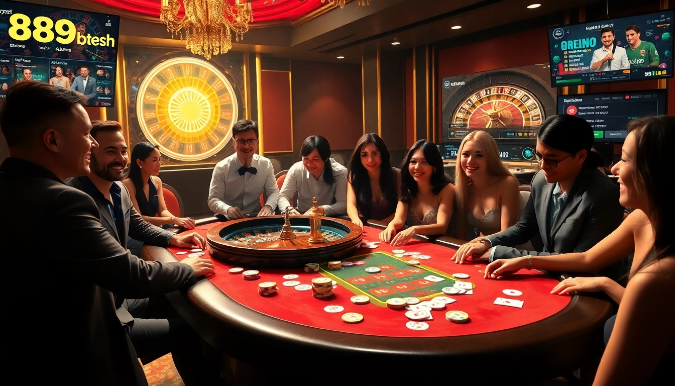 Exciting casino action at https://89bet.sh/ with poker chips and players enjoying the game.