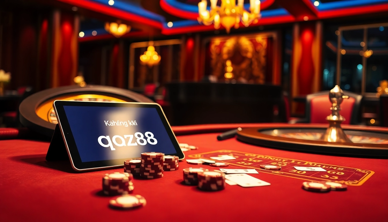 Experience the excitement of đăng ký qq88 with our dazzling casino scene featuring professional poker and roulette play.