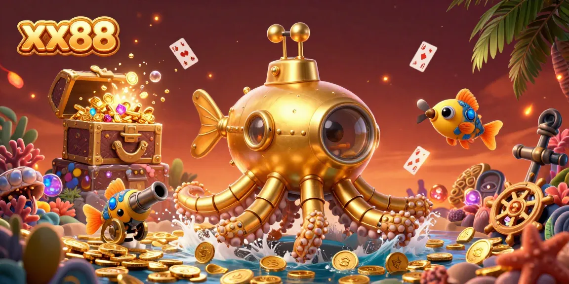 Experience the thrill of xx88 casino games with a vibrant underwater scene filled with action and exciting elements.