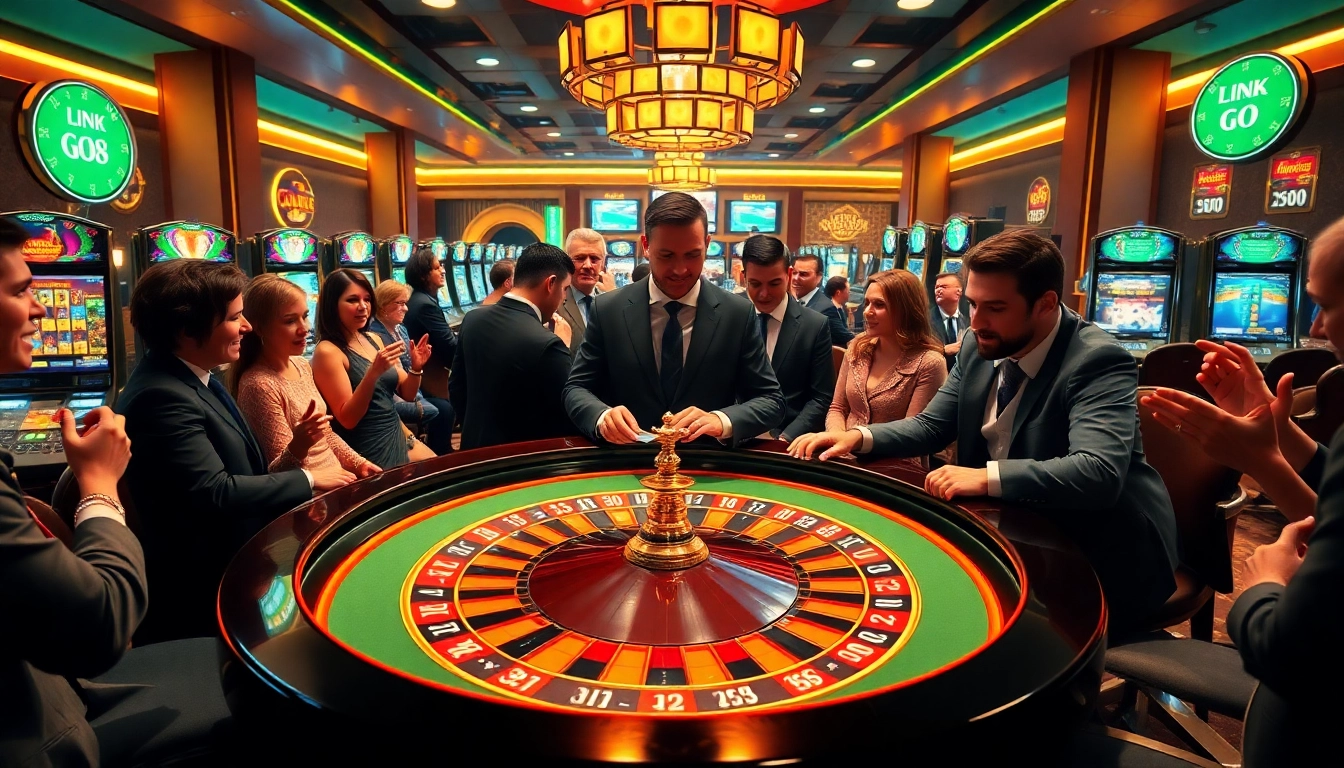 Experience the excitement of gambling at the Link GO8 casino with vibrant games and lively players.
