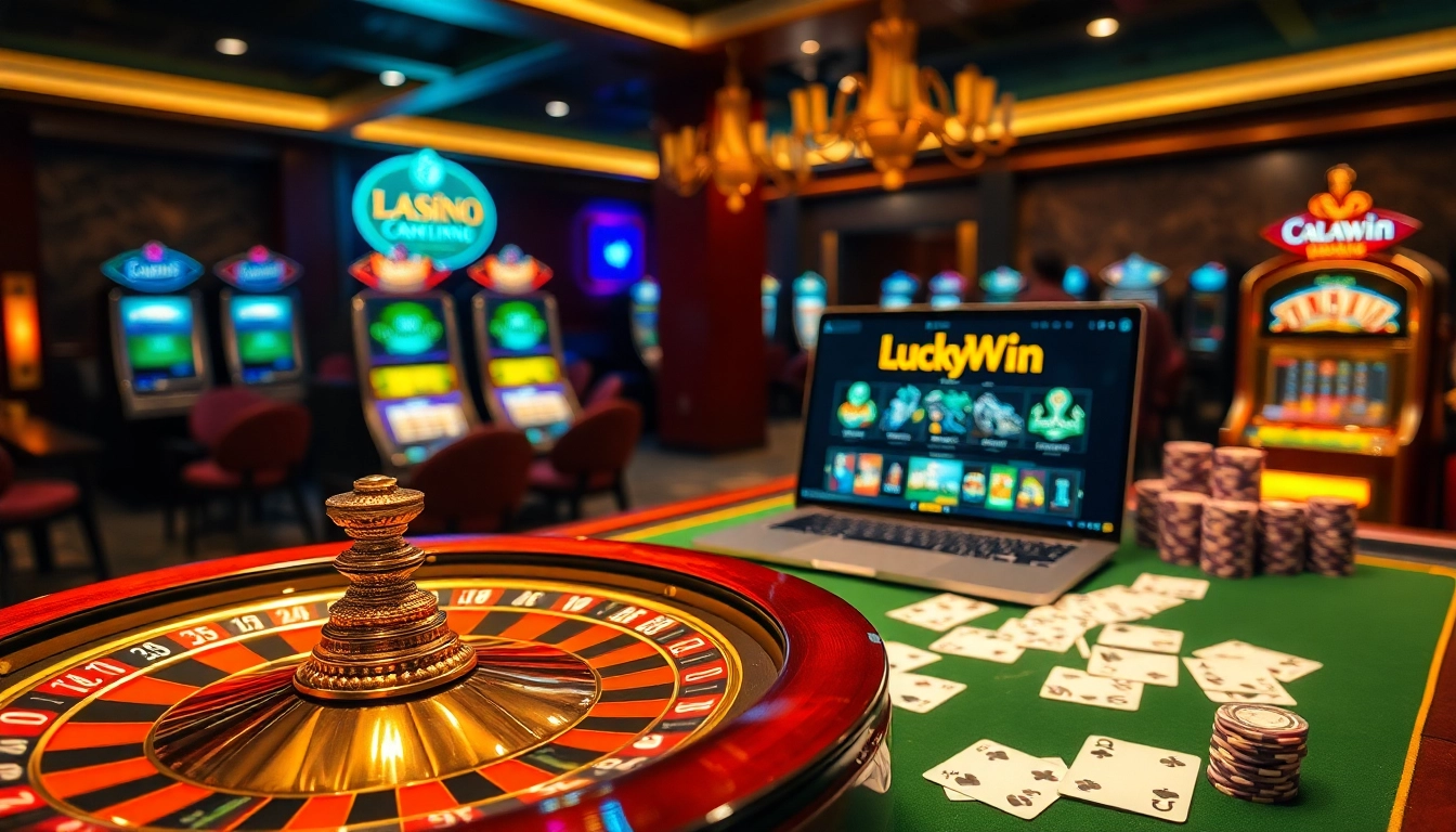 Experience the thrill of winning with LuckyWin at a vibrant casino featuring roulette, slots, and poker.
