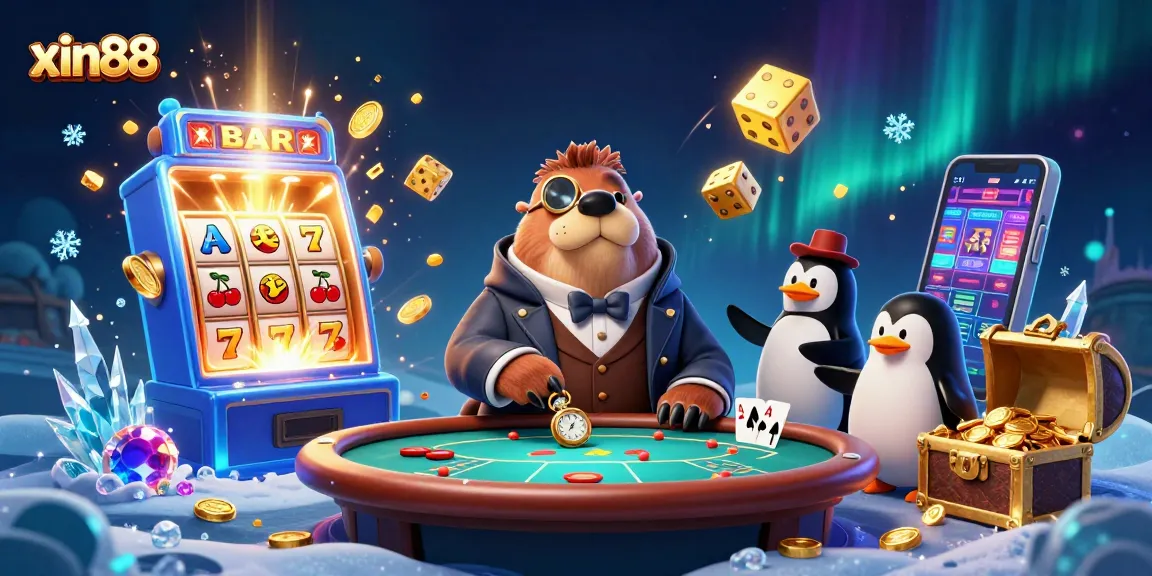 Players enjoy xin88 at an underwater poker table, surrounded by dynamic casino elements.