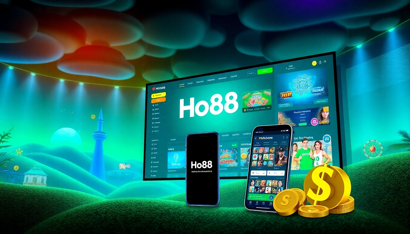 Ho88 online gambling platform showcasing dynamic sports betting and casino games.