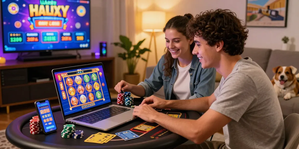 Playing at online casinos with credit cards at https://mhfe.org.uk showcasing a lively gaming environment with vibrant graphics and promotional elements.