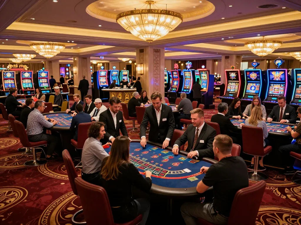 Players enjoying a thrilling game experience at 888NEW casino with vibrant tables and luxurious atmosphere
