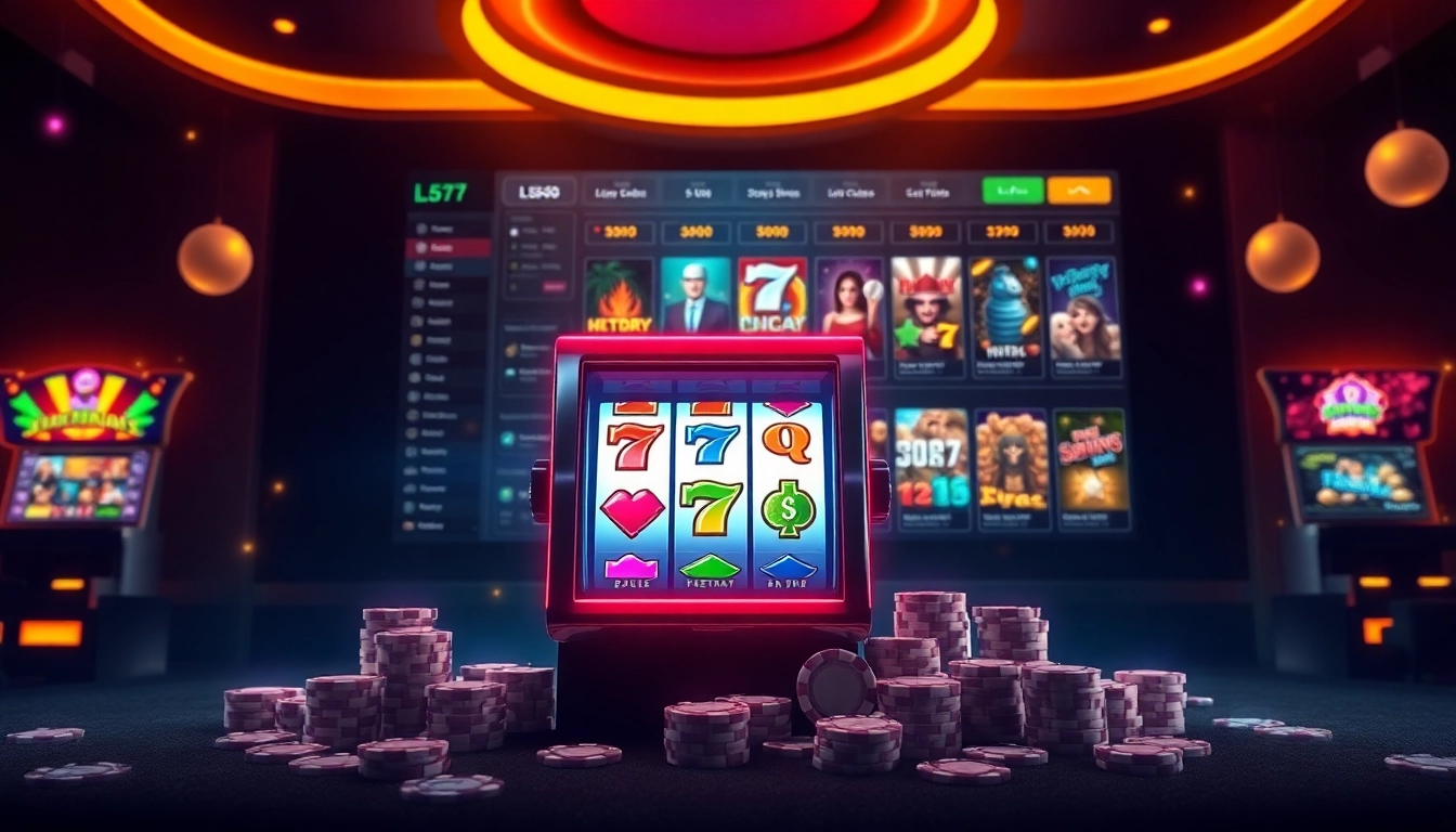 Enjoy thrilling gameplay at L567 online casino with vibrant slot machines and exciting casino elements.