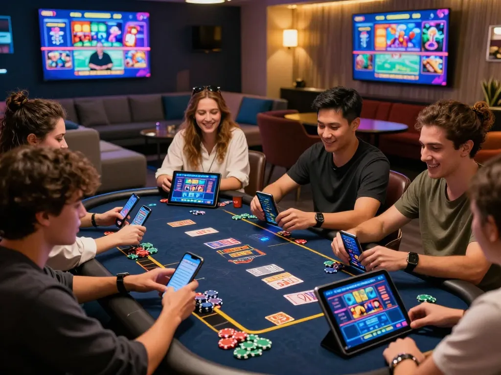 Exciting group gaming at 789club showcasing modern online casino features and lively atmosphere.
