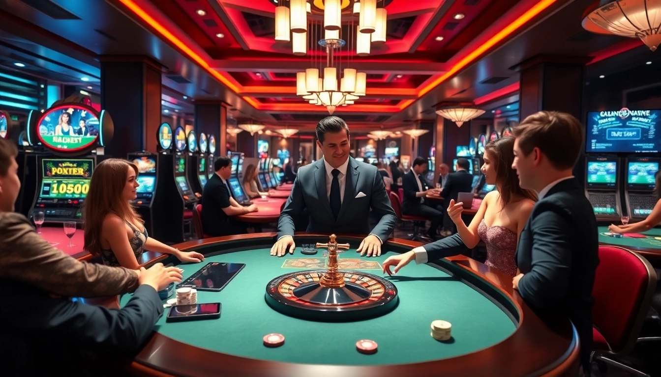 Experience the excitement at TR88 trang chủ with vibrant casino tables, chips, and professional dealers.
