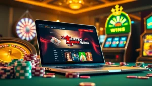 Spin to win at http://ww88h.com/ with a vibrant casino scene showcasing exciting games and poker chips.