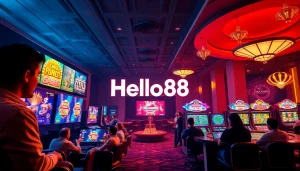 Exciting online gaming experience at hello88win.live with diverse players enjoying casino games.